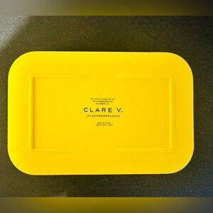 Clare V. x Anthropologie Yellow and Multi-Stripe Bento Box 🍱